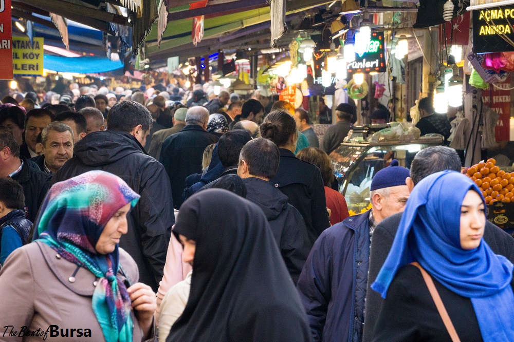 Bursa downtown pazar bursa bazaar Bursa, Turkey
